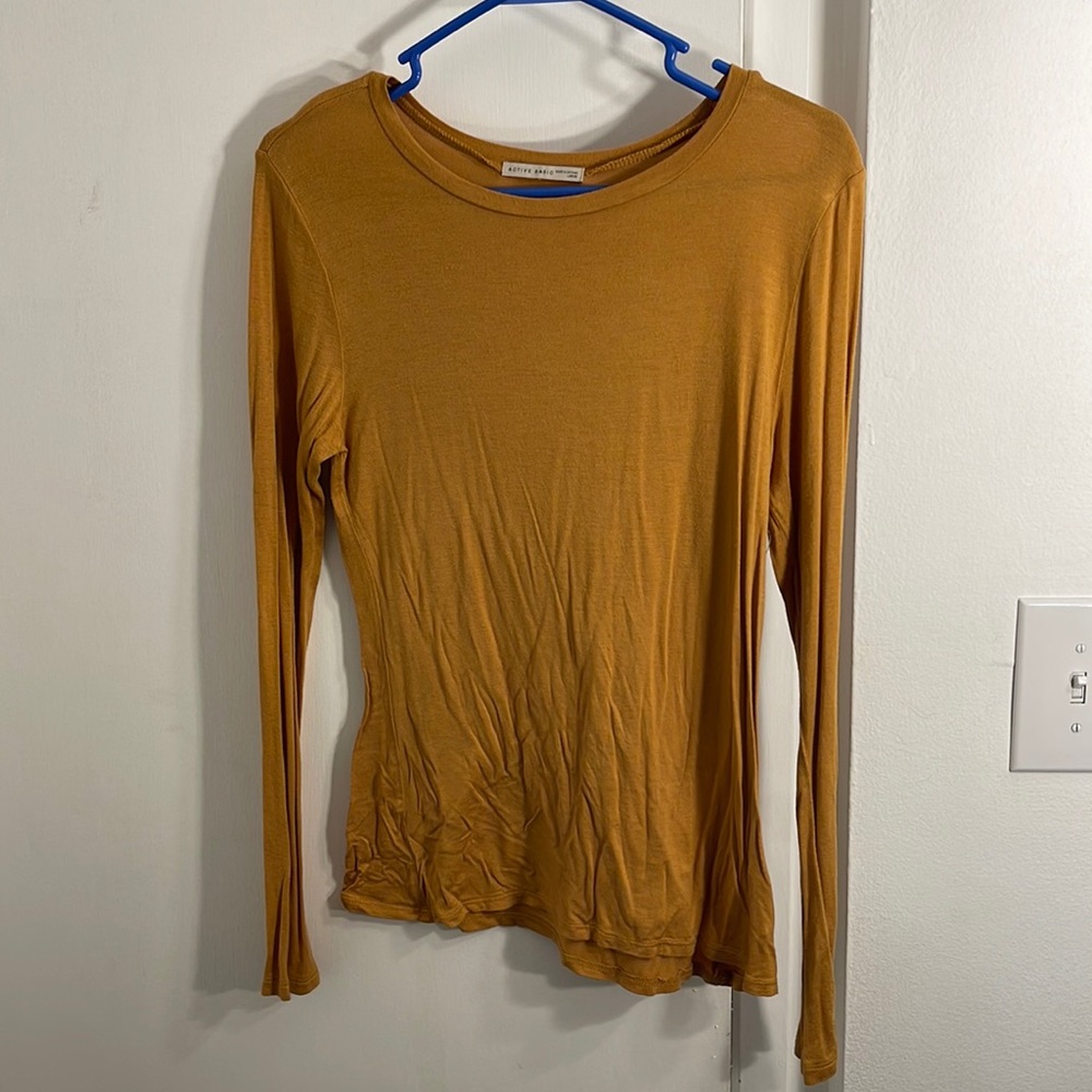 Mustard orange long sleeve